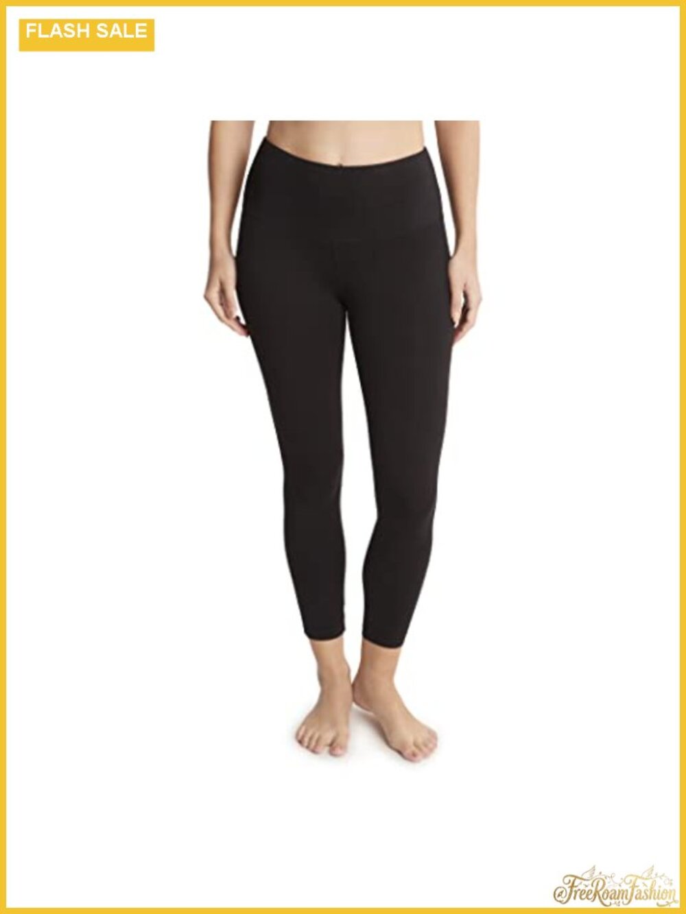 7/8 Length Cotton Spandex High Rise Yoga Leggings